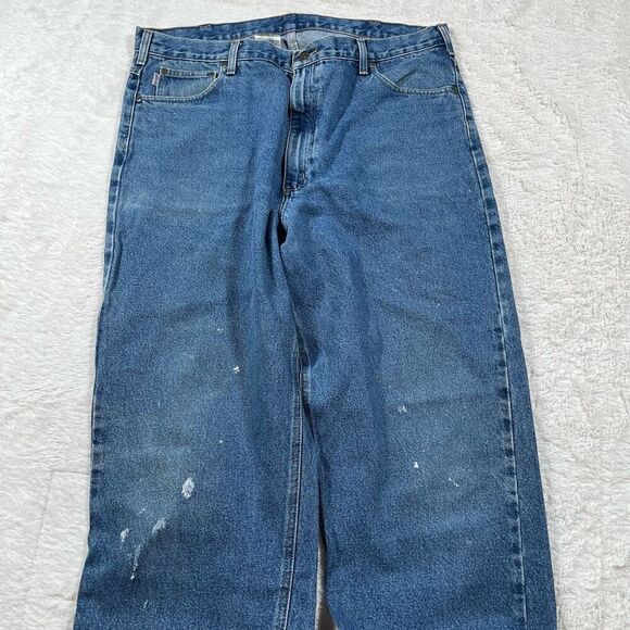 Carhartt Mens Relaxed Fit Denim Jeans - Picture 3 of 8